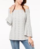 Style & Co Convertible Cotton Eyelet Top, Created For Macy's