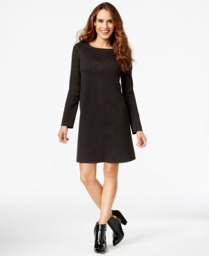 Studio M Topstitched Ponte Flare Dress