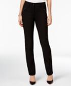 Jm Collection Curvy Studded Slim-leg Pants, Only At Macy's