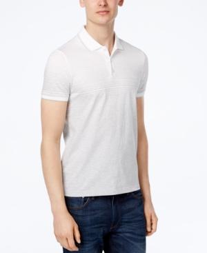 Calvin Klein Men's Slim Fit Ombre Liquid Cotton Polo