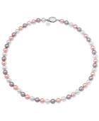 Majorica Sterling Silver Colored Imitation Pearl Strand Necklace