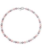 Majorica Sterling Silver Colored Imitation Pearl Strand Necklace