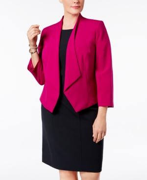 Nine West Plus Size Kiss Front Blazer