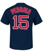 Majestic Men's Dustin Pedroia Boston Red Sox Official Player T-shirt