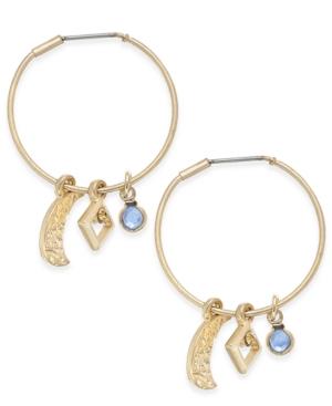 Inspired Life Multi-charm Hoop Earrings