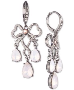 Jenny Packham Pave & Stone Chandelier Earrings