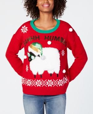 Hooked Up By Iot Juniors' Bahhh Humbug Sweater