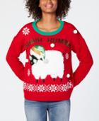 Hooked Up By Iot Juniors' Bahhh Humbug Sweater