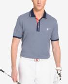 Izod Men's Preppy Oxford-print Golf Polo Shirt