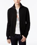 Armani Exchange Men's Textured Zip Jacket With Hood & Side Zip Pockets