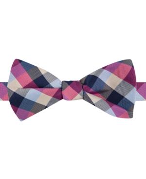 Tommy Hilfiger Men's Grid Print To-tie Bow Tie