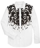 Sean John Men's Metallic Graphic-print Shirt, Only At Macy's