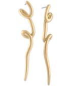 Rachel Rachel Roy Gold-tone Swirl Linear Drop Earrings