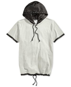 American Rag Colorblocked Hooded T-shirt