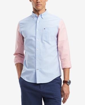 Tommy Hilfiger Men's Jonas Custom-fit Colorblocked Pocket Shirt
