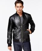 Guess Colin Quilted Faux-leather Jacket