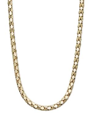"14k Gold Necklace, 20"" Diamond Cut Popcorn Chain"