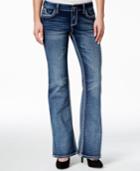 Ariya Juniors' Embroidered-pocket Delano Wash Bootcut Jeans