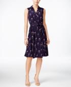 Charter Club Flamingo-print Shirtdress, Only At Macy's