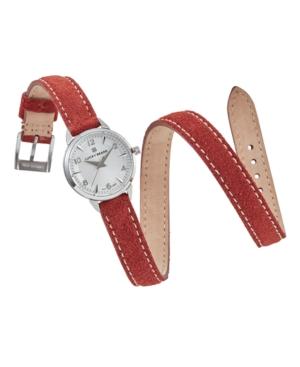 Lucky Brand Women's Torrey Mini Rust Suede Leather Wrap Strap Watch 28mm