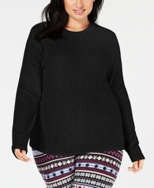 Cuddl Duds Plus Size Long-sleeve Stretch Fleece Top