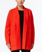 Eileen Fisher Open-front Shawl-collar Jacket