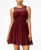 Speechless Juniors' Embellished Fit & Flare Dress A Macy's Exclusive