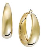 Inc International Concepts Gold-tone Wide Hoop Earrings