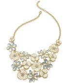 Charter Club Gold-tone Multi-flower Statement Necklace, Only At Macy's