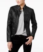 Maralyn & Me Juniors' Faux-leather Jacket
