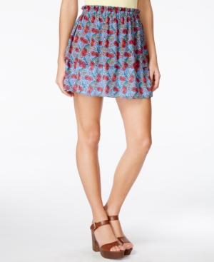 Alice Through The Looking Glass Juniors' Printed A-line Skirt