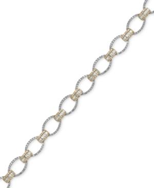 Duo By Effy Diamond Tennis Bracelet (2 Ct. T.w.) In 14k White And Yellow Gold