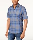 Alfani Men's Classic Fit Plaid Shirt, Created For Macy's