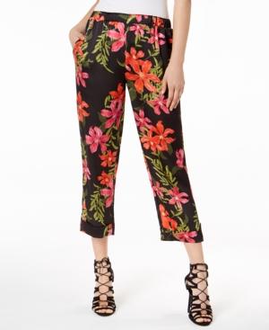 Guess Phoenix Floral-print Capri Pants