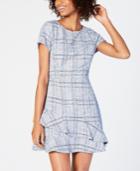 Speechless Juniors' Ruffled Tweed A-line Dress