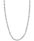 Giani Bernini 30 Beaded Chain Necklace In Sterling Silver, Created For Macy's