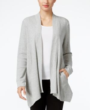 Style & Co. Open-front Waffle-knit Cardigan, Only At Macy's