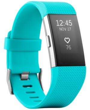 Fitbit Unisex Charge 2 Elastomer Heart Rate & Fitness Wristband Fb407sbks