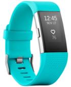 Fitbit Unisex Charge 2 Elastomer Heart Rate & Fitness Wristband Fb407sbks
