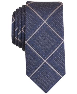 Bar Iii Men's Faylen Grid Slim Tie, Created For Macy's