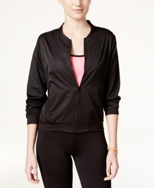Jessica Simpson The Warm Up Juniors' Mesh-back Bomber Jacket