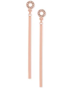 Bcbgeneration Rose Gold-tone Long Fringe Earrings