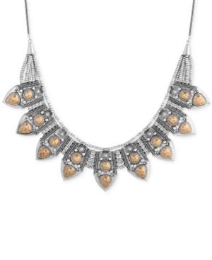 Lucky Brand Two-tone Ornamental Drama Necklace