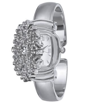 Charter Club Women's Silver-tone Snowflake Bracelet Watch 32mm, Created For Macy's