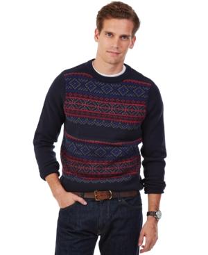 Nautica Fair Isle Crew-neck Sweater