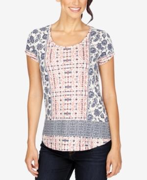 Lucky Brand Printed High-low T-shirt