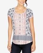 Lucky Brand Printed High-low T-shirt