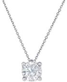 Diamond Solitaire Pendant Necklace (1-1/4 Ct. T.w.) In 14k Gold And White Gold