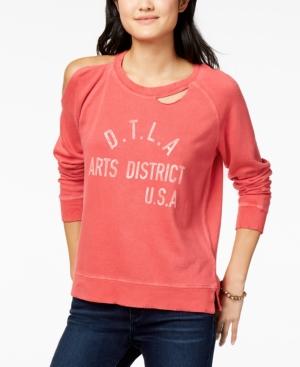 Lucky Brand Ripped Graphic Sweatshirt