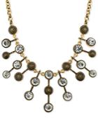 2028 Gold-tone Antique-look Crystal Statement Necklace, A Macy's Exclusive Style